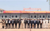 立洋海工5000噸自航式全回轉起重船在啟東海工舉行龍骨安放儀式
