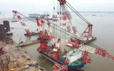 中交海峰2500T風(fēng)電安裝平臺(tái)順利完成樁腿接樁