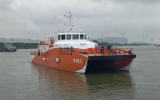 粵新海工丨國內(nèi)最大高速風電運維船順利試航
