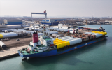 大金重工海上風電項目再獲突破：Nordseecluster A階段首批單樁順利抵達歐洲