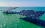 中電建青島即墨海上光伏項(xiàng)目220千伏送出工程全線貫通