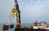 臺灣省大彰化2b和4號海上風電場成功安裝首個吸力桶式導管架基礎(chǔ)