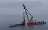 龍源振華承建國信大豐85萬千瓦海上風(fēng)電項目風(fēng)機基礎(chǔ)沉樁施工圓滿完成
